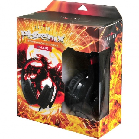 Наушники Oklick HS-L320G Phoenix черный (NO-3000) - фото 17