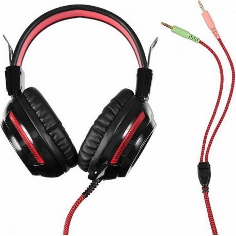 Наушники Oklick HS-G300 ARMAGEDDON черный/красный (AH-V1) - фото 5
