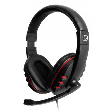 

Наушники Oklick HS-L380G ABBADON черный/красный (JD-032)