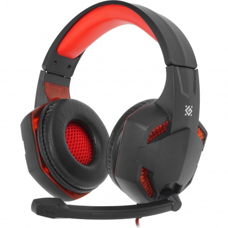 Наушники Defender Warhead G-370 Black-Red 64037 - фото 1