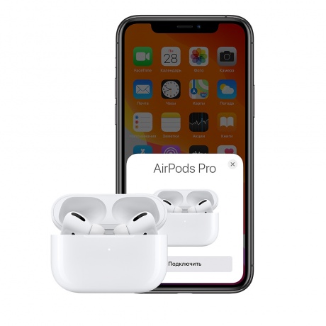 Наушники Apple AirPods Pro (без беспроводной зарядки чехла) mwp22ru/a - фото 5