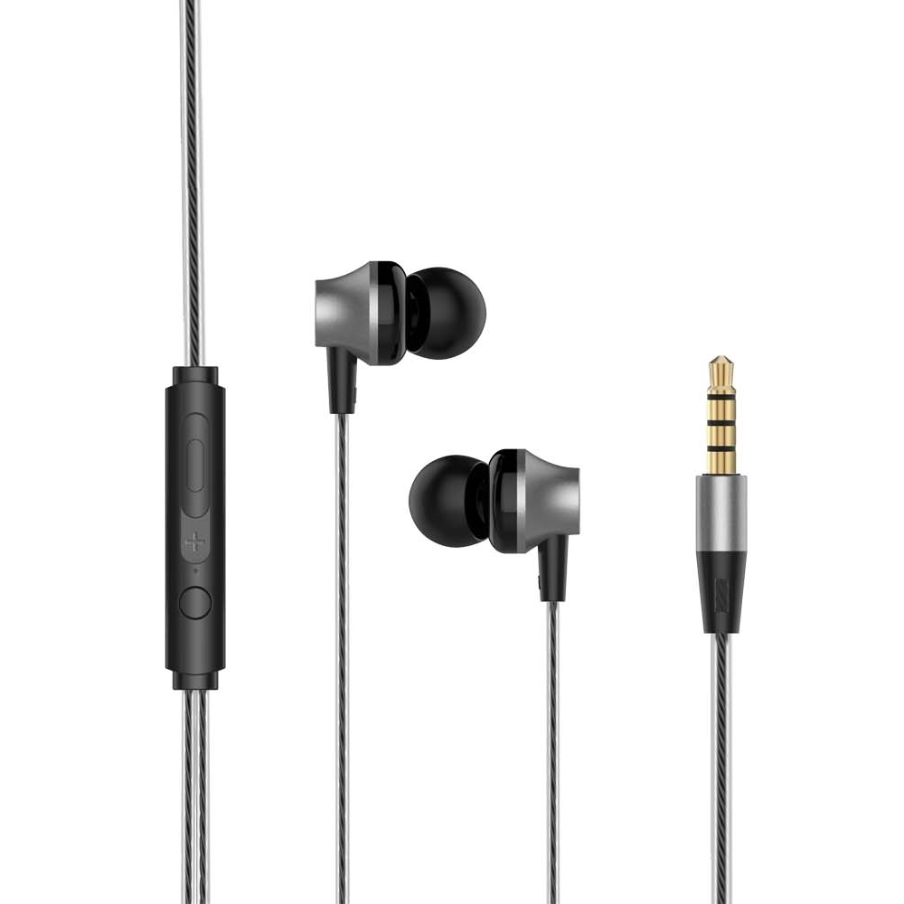 Наушники Devia Metal In Ear Headphones Black наушники nokia essential wireless headphones e1200