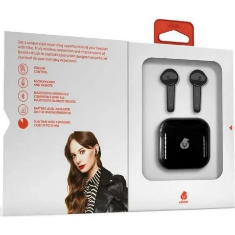 Наушники uBear Vibe Black - фото 8