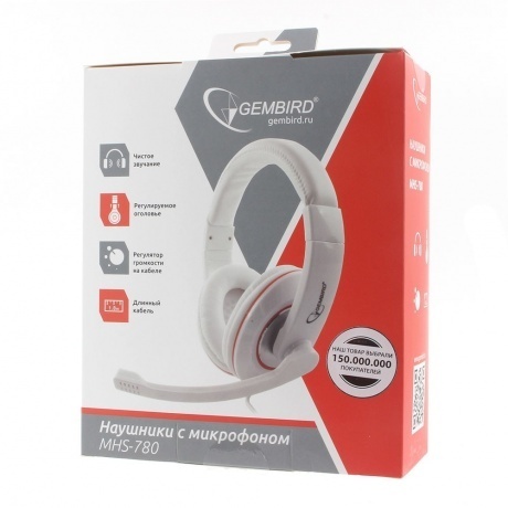 Наушники Gembird MHS-780 White - фото 2