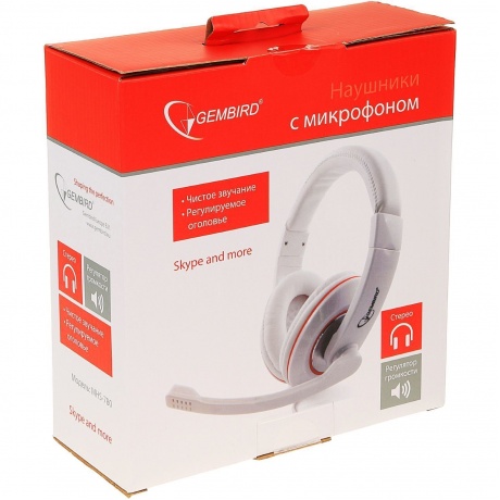 Наушники Gembird MHS-780 White - фото 6