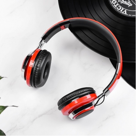 Наушники Borofone BO8 Love Song Wireless Headphones - Red - фото 3
