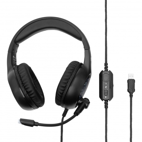 Наушники Oklick HS-L930G Snorter черный/синий - фото 9