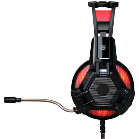 Наушники с микрофоном Defender Gaming Lester 64541 черный/красный - фото 2