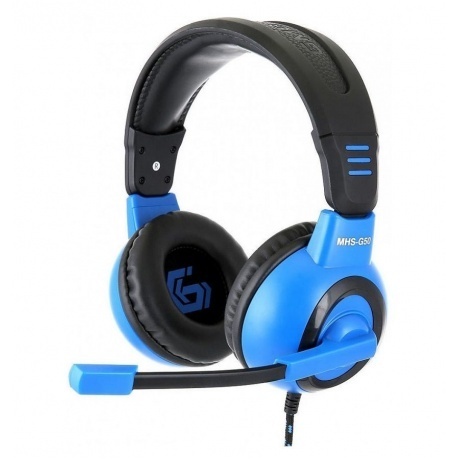 Наушники Gembird MHS-G50 Black/Blue - фото 2