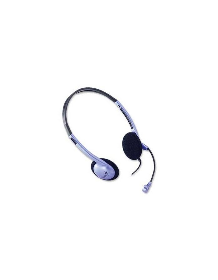 Наушники Genius Headset HS-02B Blue наушники genius hs 04su серый накладные оголовье