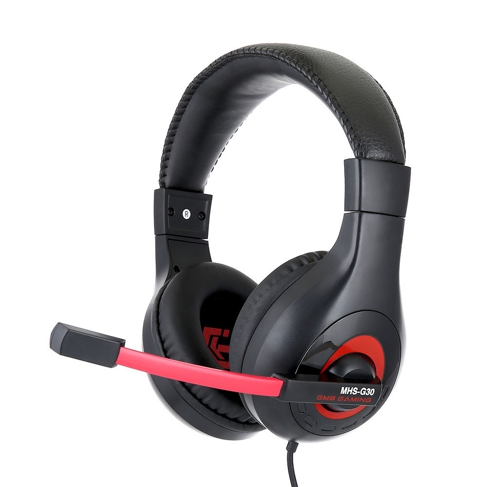 Наушники Gembird MHS-G30 Black/Red гибкий кабель с кнопкой громкости для htc desire 601 dual sim lte