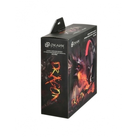Наушники Oklick HS-L390G Dragon черный/красный (JD-728S) - фото 13