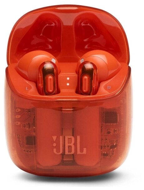 Наушники JBL Tune 225TWS Ghost Edition orange (JBLT225TWSGHOSTORG)