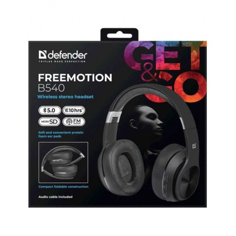 Наушники Defender Freemotion B540 (63540) Black - фото 5