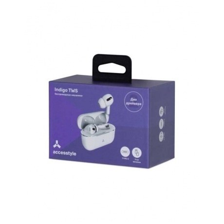 Наушники Accesstyle Indigo II TWS White - фото 9