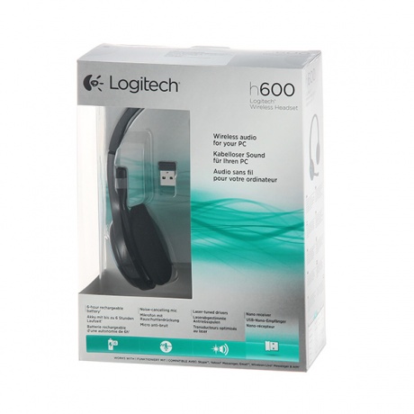 Наушники Logitech H600 Wireless (981-000342) - фото 6