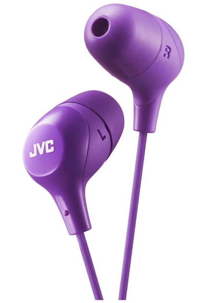 Наушники JVC HA-FX38-V-E фиолетовый сменные амбушюры earsoft подушки для jvc ha mx100z ha mx10 ha mx100v наушники чехол аксессуары
