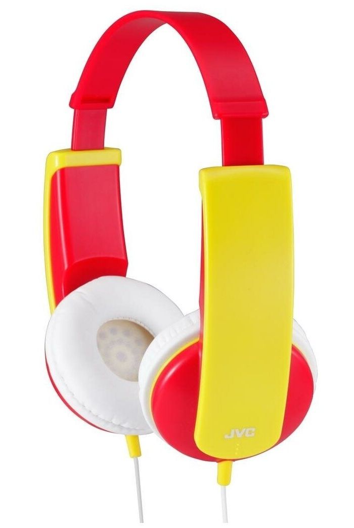 Наушники JVC HA-KD5-R-EF Kids красный/желтый