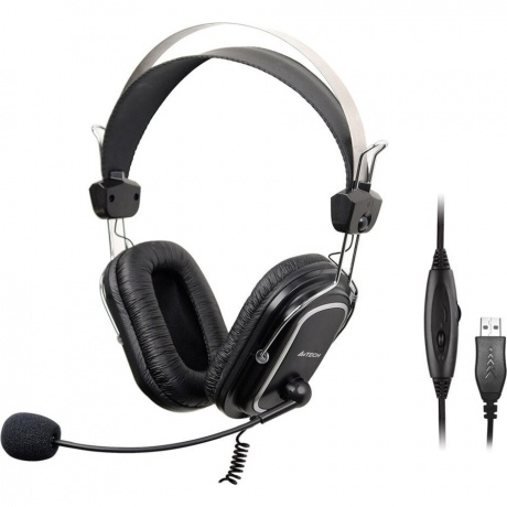 Наушники A4Tech HU-50 черный USB - фото 5