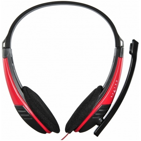 Наушники Oklick HS-M150 черный/красный - фото 2