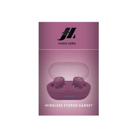 Наушники SBS Music Hero Tube, Bluetooth 5.0, с зарядным кейсом 300мАч, розовый (MHTWSTUBEP) - фото 3