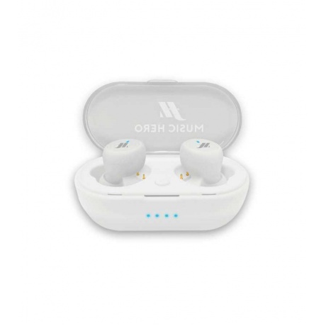 Наушники SBS Music Hero Tube, Bluetooth 5.0, с зарядным кейсом 300мАч, белый (MHTWSTUBEW) - фото 2