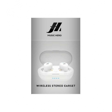 Наушники SBS Music Hero Tube, Bluetooth 5.0, с зарядным кейсом 300мАч, белый (MHTWSTUBEW) - фото 3