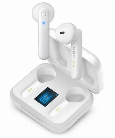 Наушники SBS TWS TWIN HOP LCD, Bluetooth 5.0, с зарядным кейсом ...