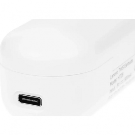 Наушники Lenovo HT28 с микрофоном (TWS), белые - фото 7