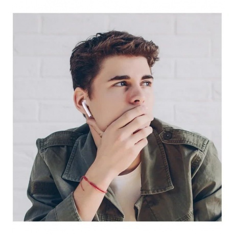 Наушники Hoco EW01 с микрофоном (TWS), белые (45705) - фото 5