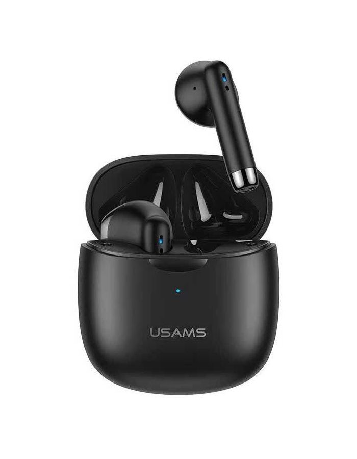 Наушники USAMS с микрофоном (TWS) USAMS-IA04, черные (BHUIA01) наушники usams ia04 earbuds white