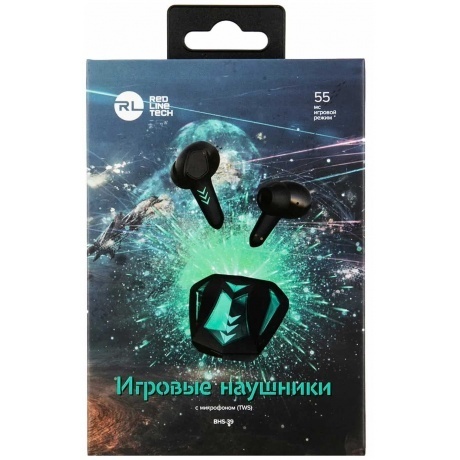 Наушники Red Line с микрофоном (TWS) BHS - 39, черный - фото 3