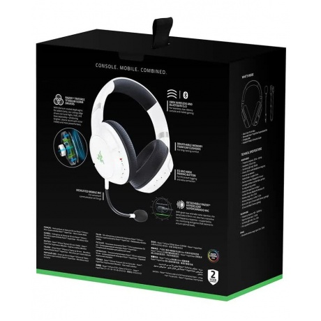 Наушники Razer Kaira Pro for Xbox - Wireless Gaming Headset for Xbox Series X S - White - фото 7