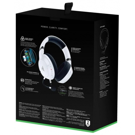 Наушники Razer Kaira X for Xbox - Wired Gaming Headset for Xbox Series X S - White - фото 6