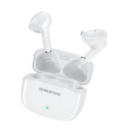 Наушники Borofone с микрофоном (TWS) BE47 Perfecto, белые (43626...