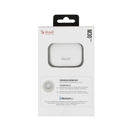 Наушники A4Tech Bloody M30 белый - фото 9