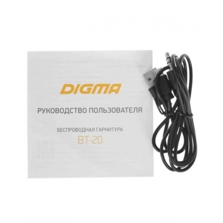 Наушники Digma BT-20 ANC черный (BT20) - фото 6