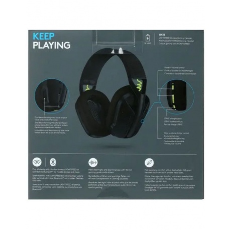 Наушники Logitech G435 черный/желтый (981-001050) - фото 7