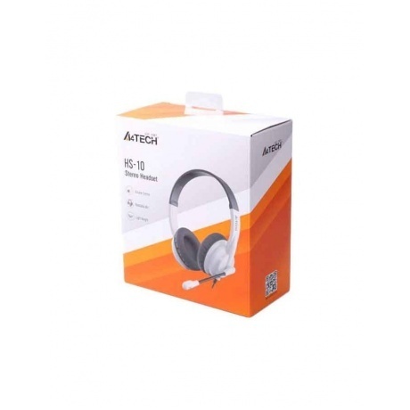 Наушники A4Tech HS-10 черный/белый - фото 2