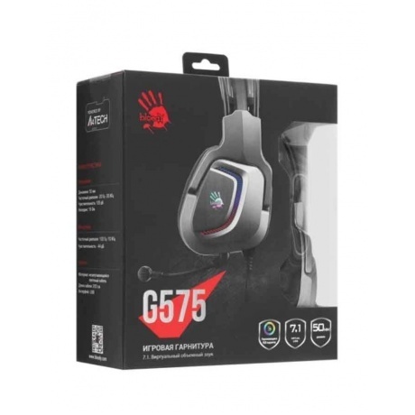 Наушники A4Tech Bloody G575 серый - фото 5