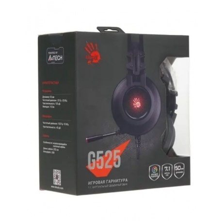 Наушники A4Tech Bloody G525 черный - фото 10
