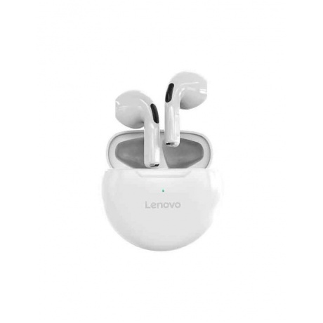 Наушники Lenovo HT38 с микрофоном (TWS), белые (PTM7C02923) - фото 1