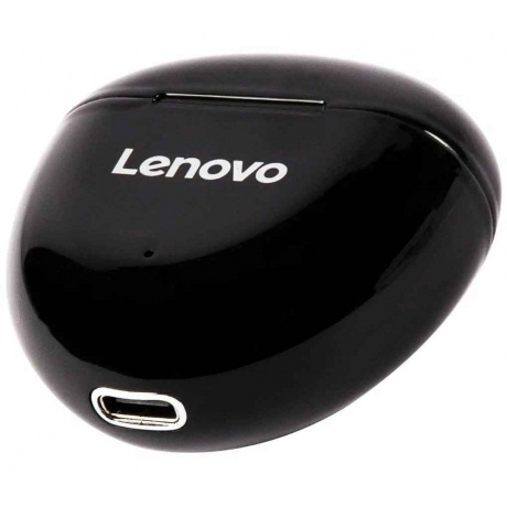 Наушники Lenovo HT06 с микрофоном (TWS), черные (QXD1B07911) - фото 3