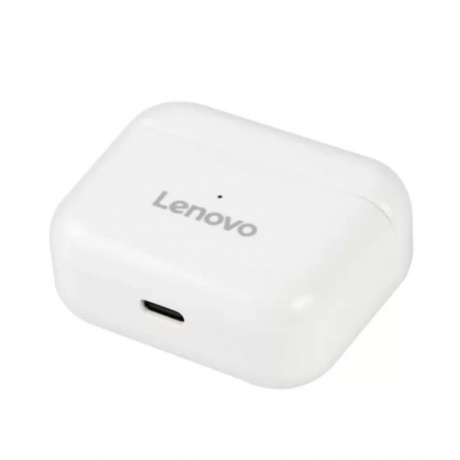 Наушники Lenovo с микрофоном (TWS) QT82, белый (QXD1B07915) - фото 3