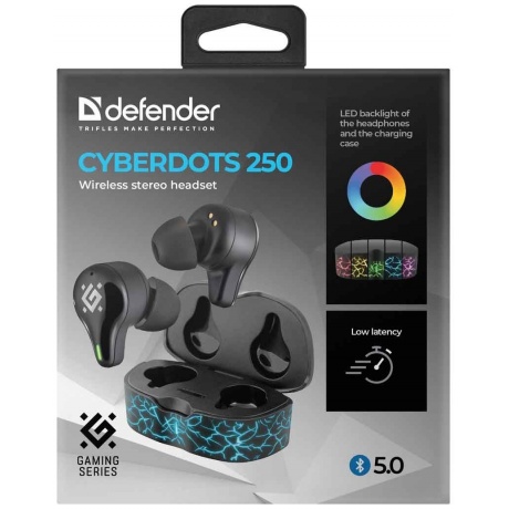 Наушники Defender CyberDots 250 Black (63250) - фото 10