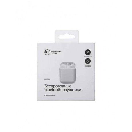 Наушники Red Line с микрофоном (TWS) BHS - 30, белый - фото 3