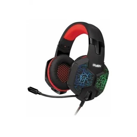Наушники SVEN AP-U988MV черно-красные (7.1, USB, 50 мм, RGB подс...