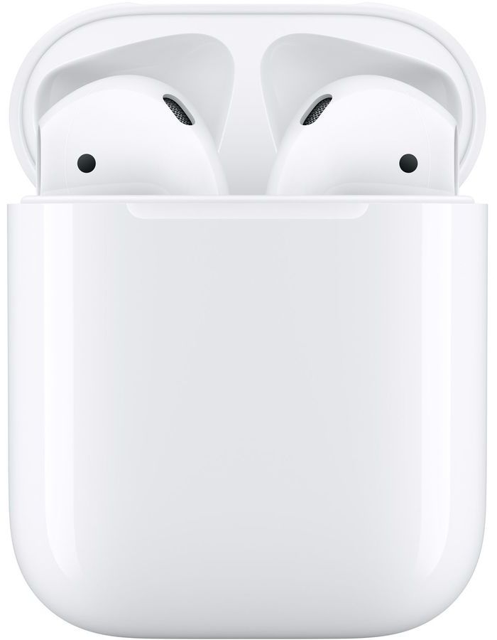 Наушники Apple AirPods 2 MV7N2AM/A with Charging Case чехол для футляра airpods interstep сlear view transparent