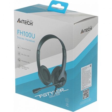 Наушники A4Tech Fstyler FH100U черный - фото 13