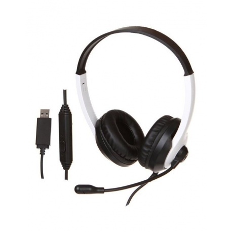 Наушники A4Tech Fstyler FH100U белый/черный - фото 6